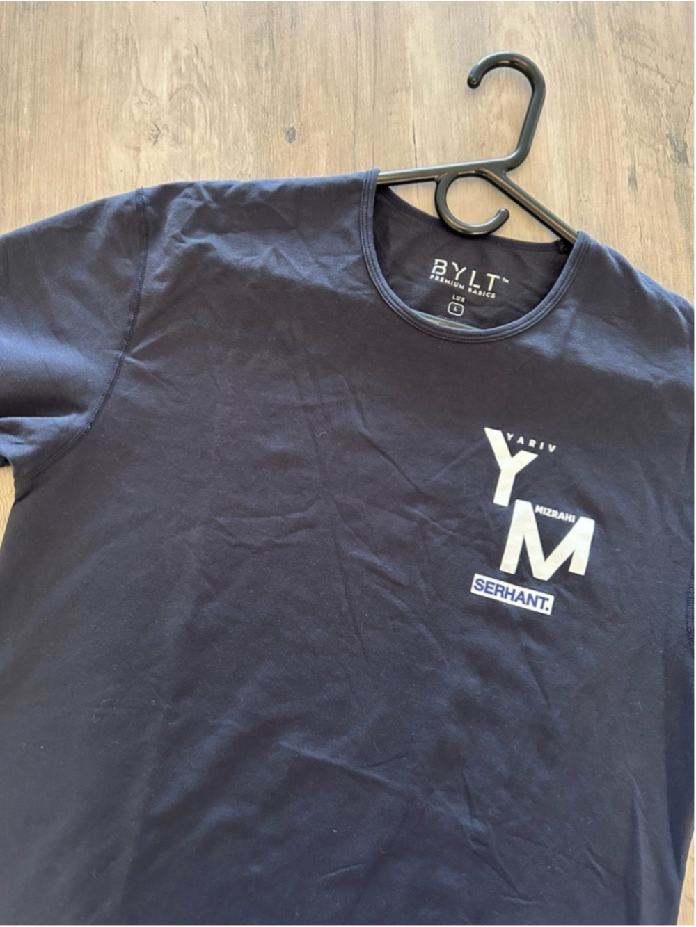 BYLT Premium Basics Lux Crew Neck T-Shirt in Black - Large